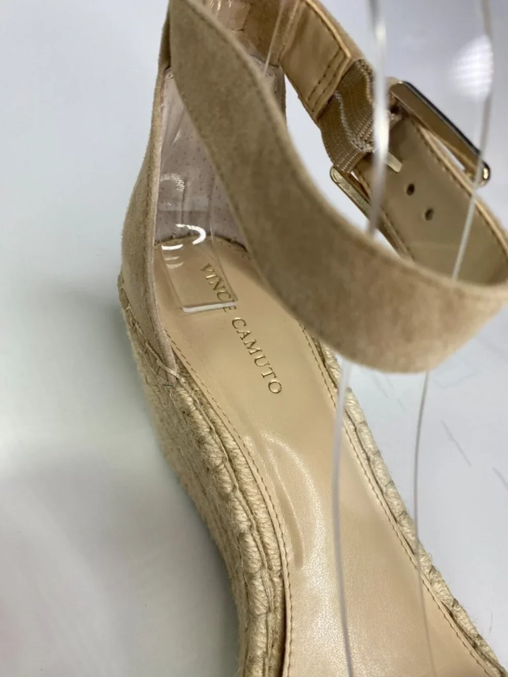 Vince Camuto Women's Meddrina Tortilla Espadrille Wedge Sandal sz 10